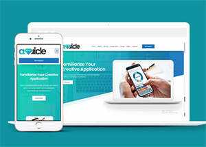 绿色APP创意设计网站模板源码 - 项目资源网