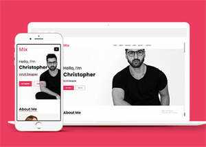 简洁设计团队介绍网站模板下载 - 项目资源网