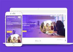 紫色精品商业合作网站模板源码 - 项目资源网