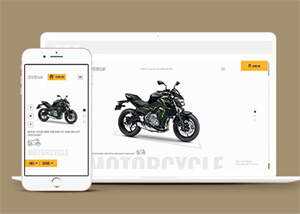 宽屏雅马哈机车类网站模板下载 - 项目资源网