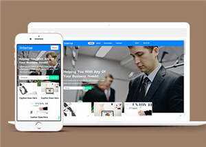 简约商务动态服务展示响应式网站模板下载 - 项目资源网