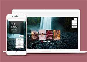 宽屏产品团队展示单页面响应式网页模板下载 - 项目资源网