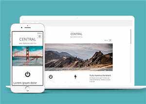 宽屏企业产品信息响应式网页模板下载 - 项目资源网