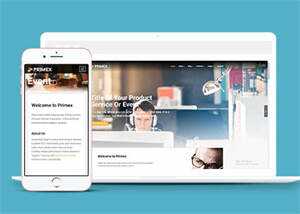 简洁企业产品介绍窄屏网站模板 - 项目资源网