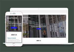 简洁数字营销类公司网站模板 - 项目资源网