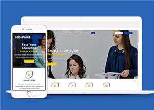 响应式公司职业管理服务HTML网页模板下载 - 项目资源网