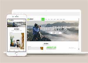 宽屏广告品牌设计类网站模板源码 - 项目资源网