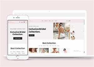 简洁婚纱定制电子商务网站模板 - 项目资源网