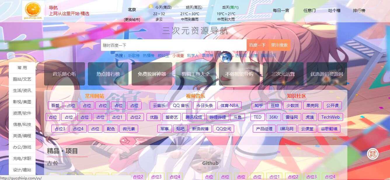 图片[2] - 精美网址导航及热点热搜影视排行榜源码 - 项目资源网