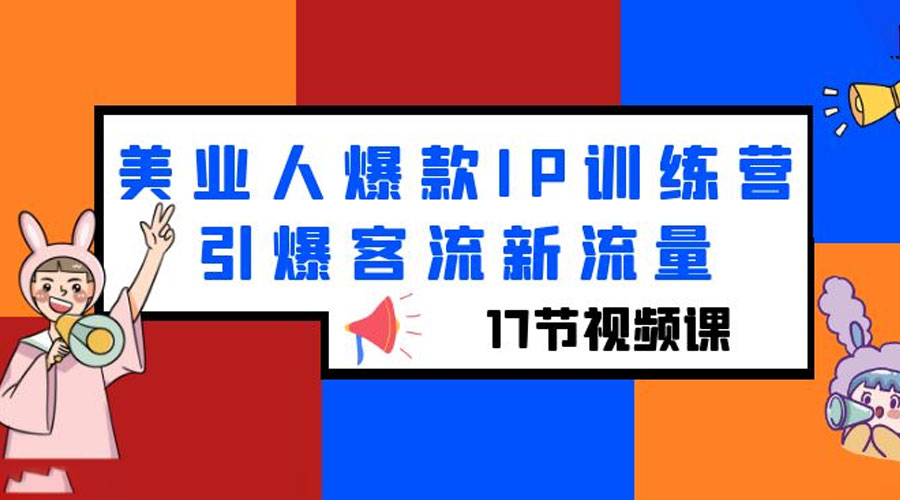 美业人爆款 IP 训练营，引爆客流新流量「 17 节视频课」 - 项目资源网